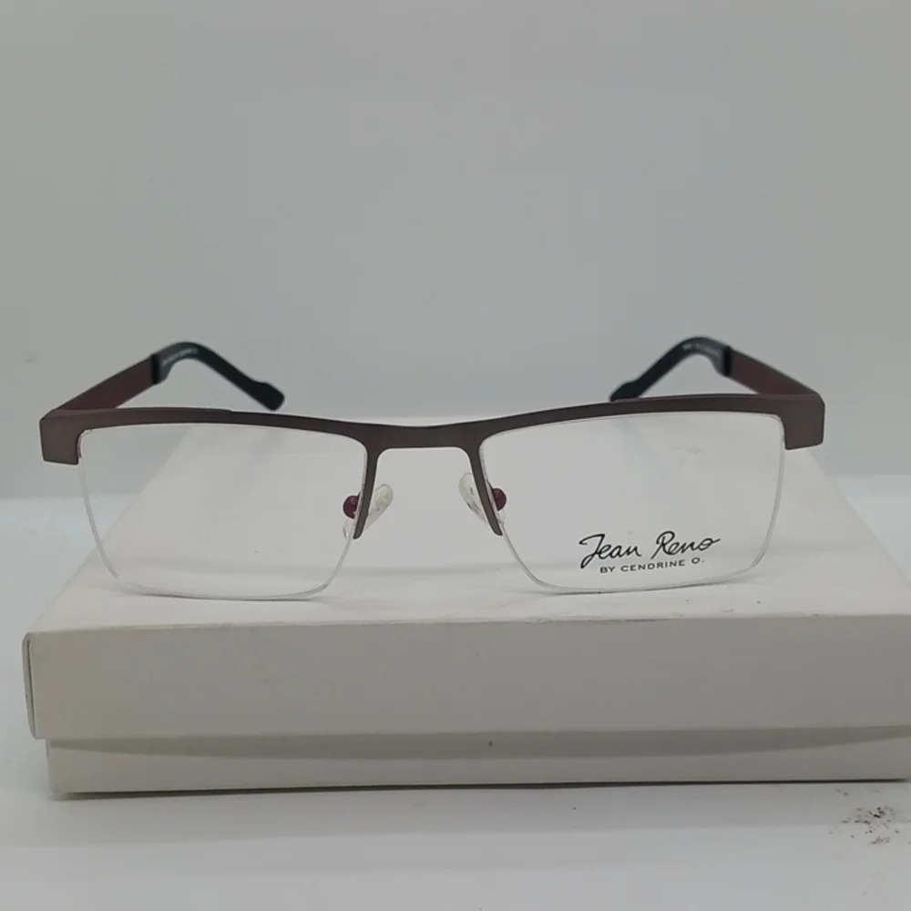 NWT WOMEN'S JEAN RENO EYEGLASS FRAMES RENO 1718 BURGUNDY